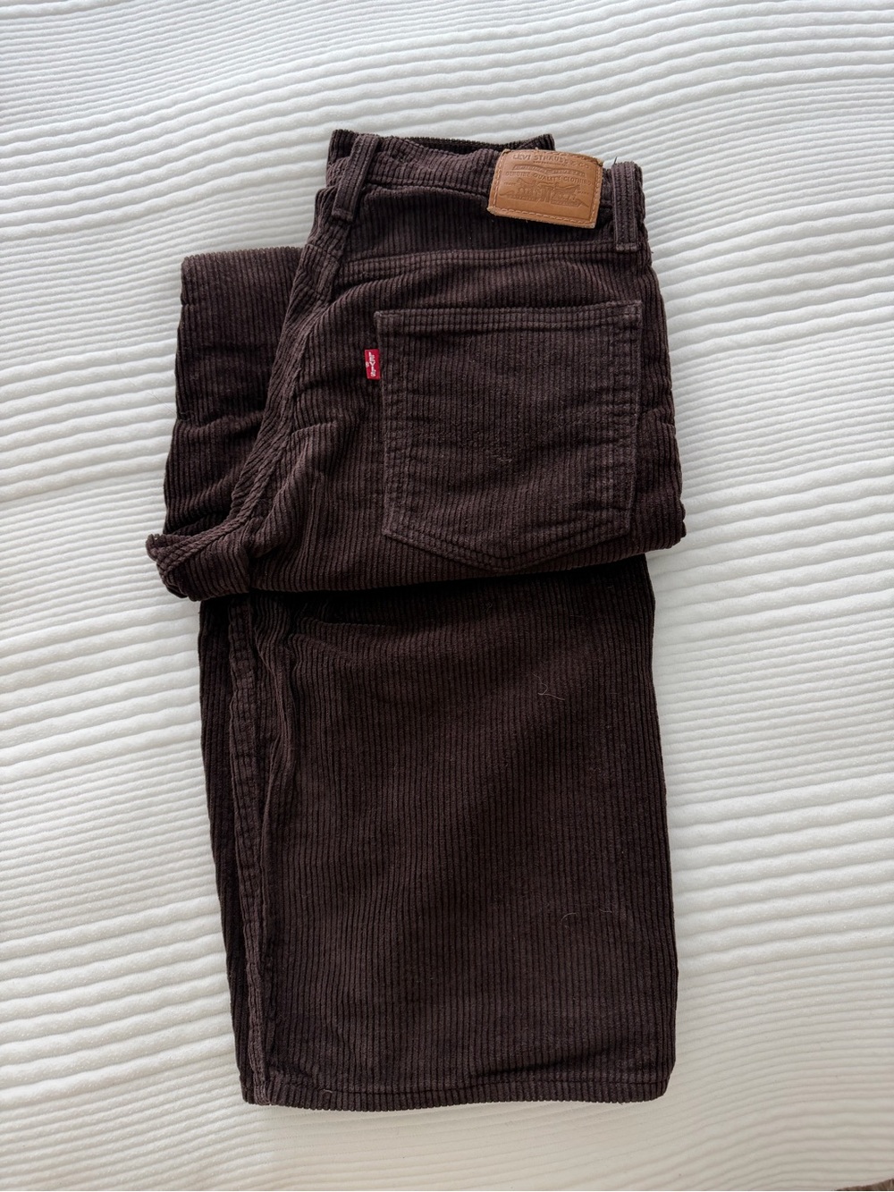 Levi's Men’s Dark Brown Corduroy Straight Jeans